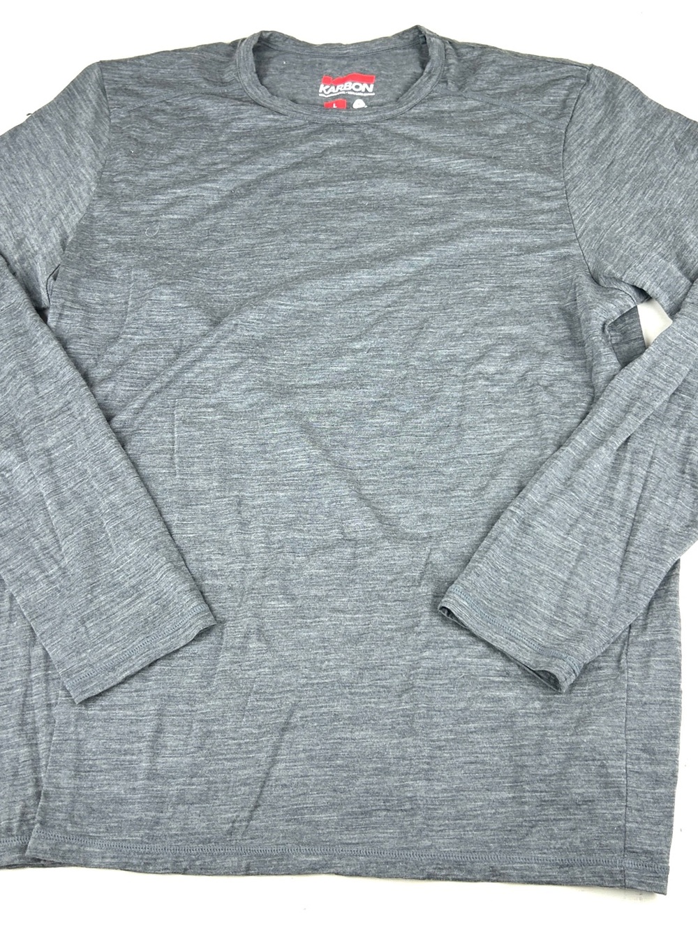 Karbon Merino Wool Shirt Men Large Gray Long Sleeve Baselayer Hiking Made Canada